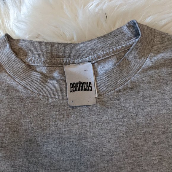 Praireas - Mens Large T Shirt - Grey - Picture 2 of 4